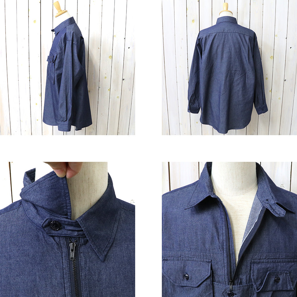 ENGINEERED GARMENTS : Binocular Shirt-Cotton Denim Shirting