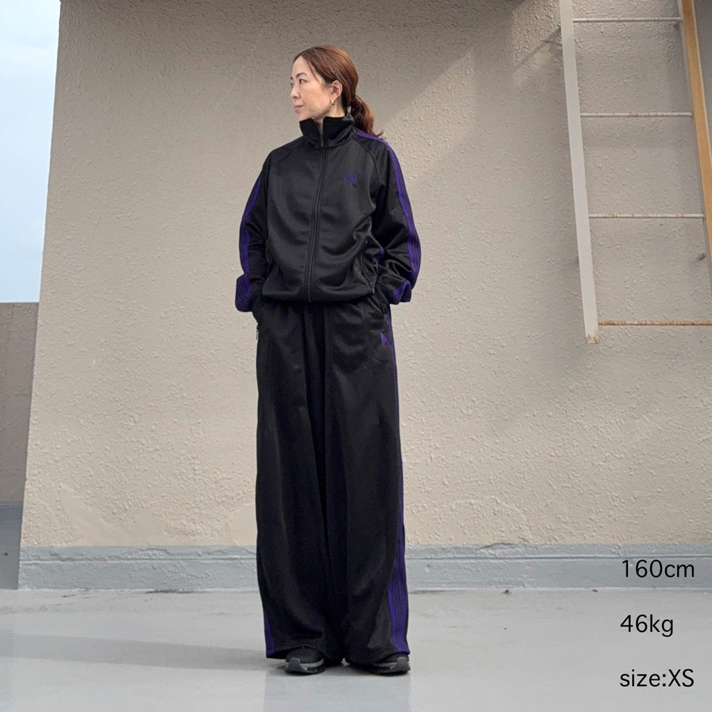 Needles : H.D. Track Pant-Poly Smooth (Black)