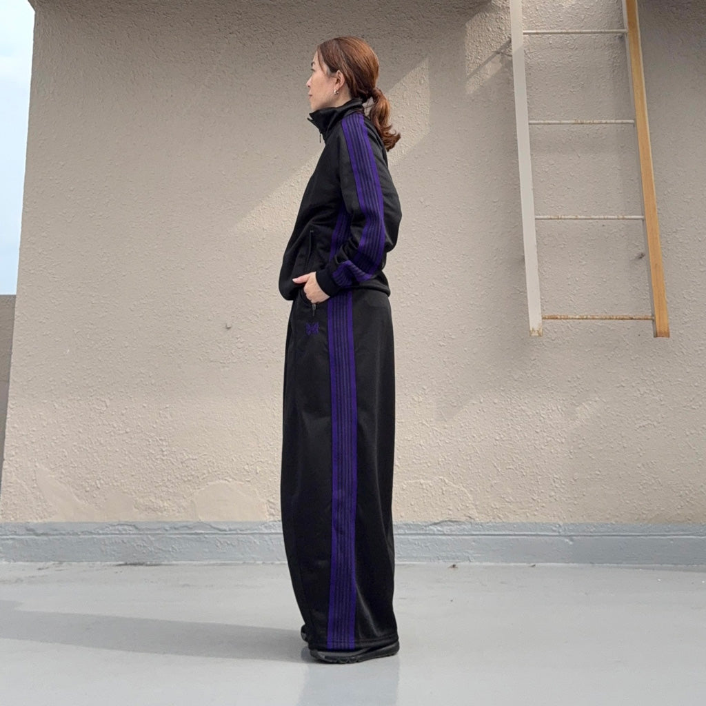 Needles : H.D. Track Pant-Poly Smooth (Black)