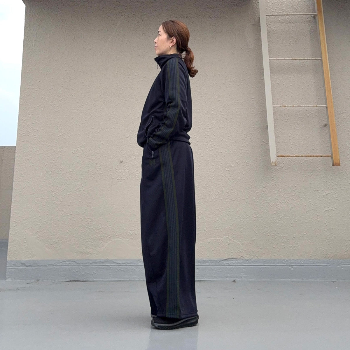 Needles : H.D. Track Pant-Poly Smooth (Navy)