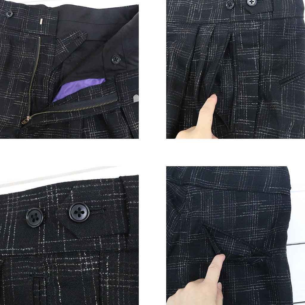 Needles : Side Tab Tucked Trouser-Faded Windowpane – Reggieshop