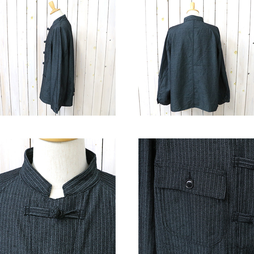 Needles : China Button Chore Coat-Pin Stripe Jacquard – Reggieshop