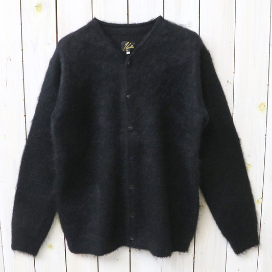 Needles : Mohair Crew Neck Cardigan-Solid (Black)