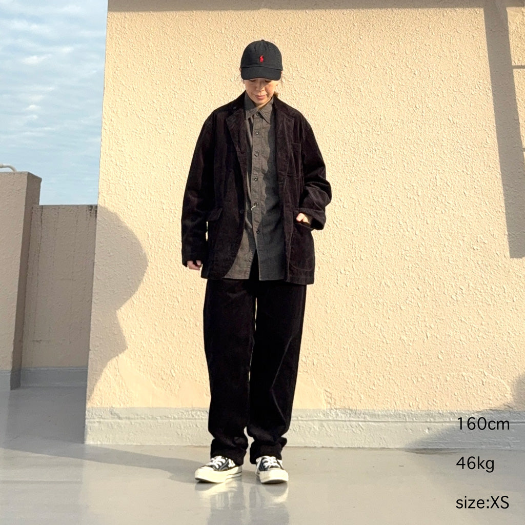 ENGINEERED GARMENTS : Loiter Jacket-Cotton 4.5W Corduroy (Black)
