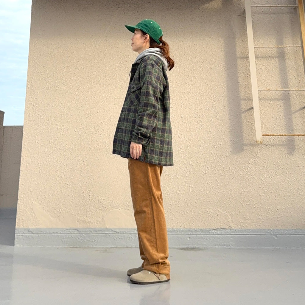 SOUTH2 WEST8 : Smokey Shirt-Cotton Plaid (Navy)