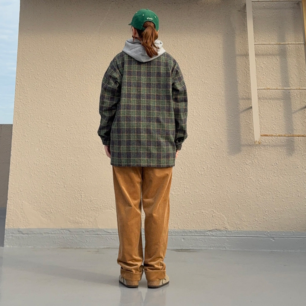 SOUTH2 WEST8 : Smokey Shirt-Cotton Plaid (Navy)