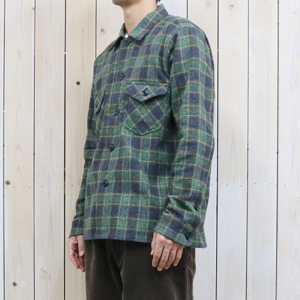 SOUTH2 WEST8 : Smokey Shirt-Cotton Plaid (Navy)