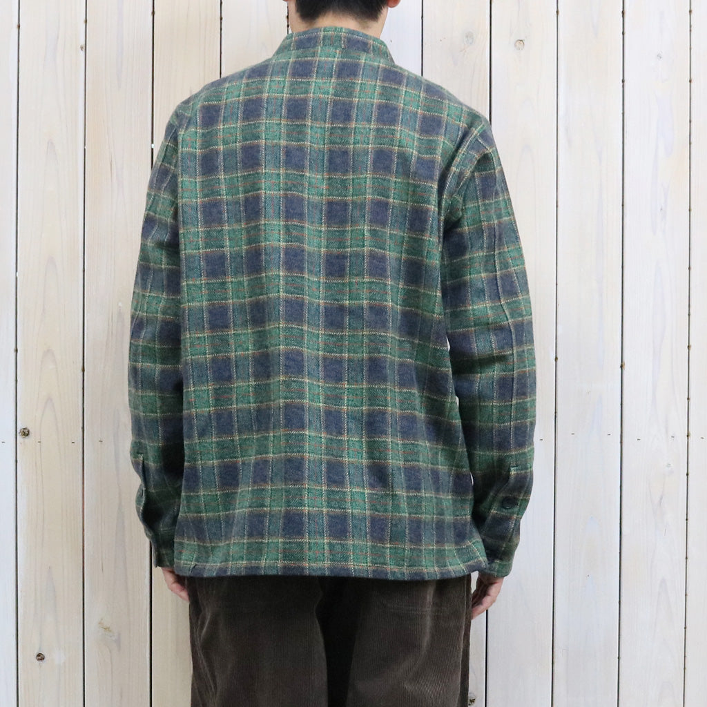 SOUTH2 WEST8 : Smokey Shirt-Cotton Plaid (Navy)