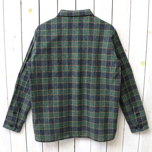 SOUTH2 WEST8 : Smokey Shirt-Cotton Plaid (Navy)