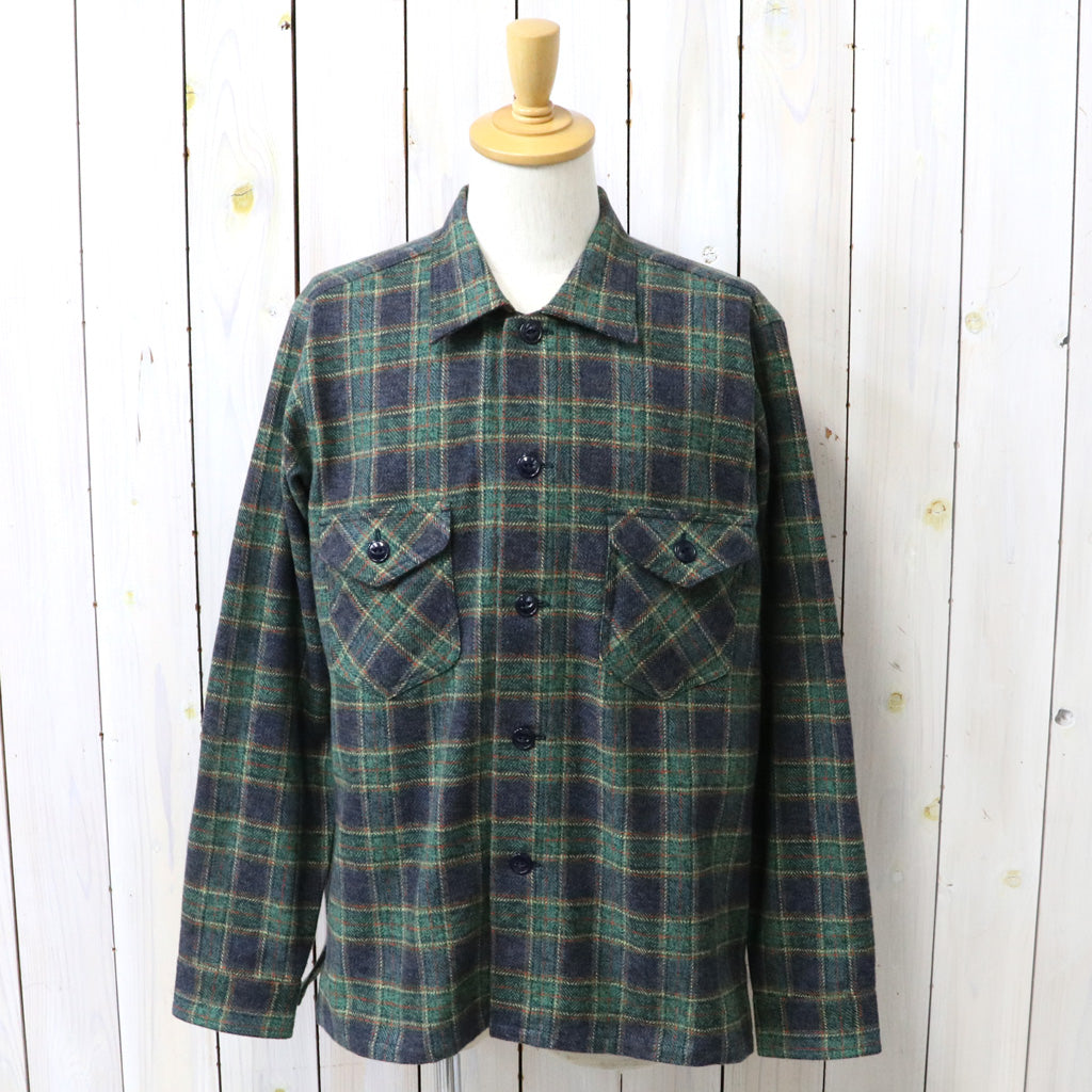 SOUTH2 WEST8 : Smokey Shirt-Cotton Plaid (Navy)