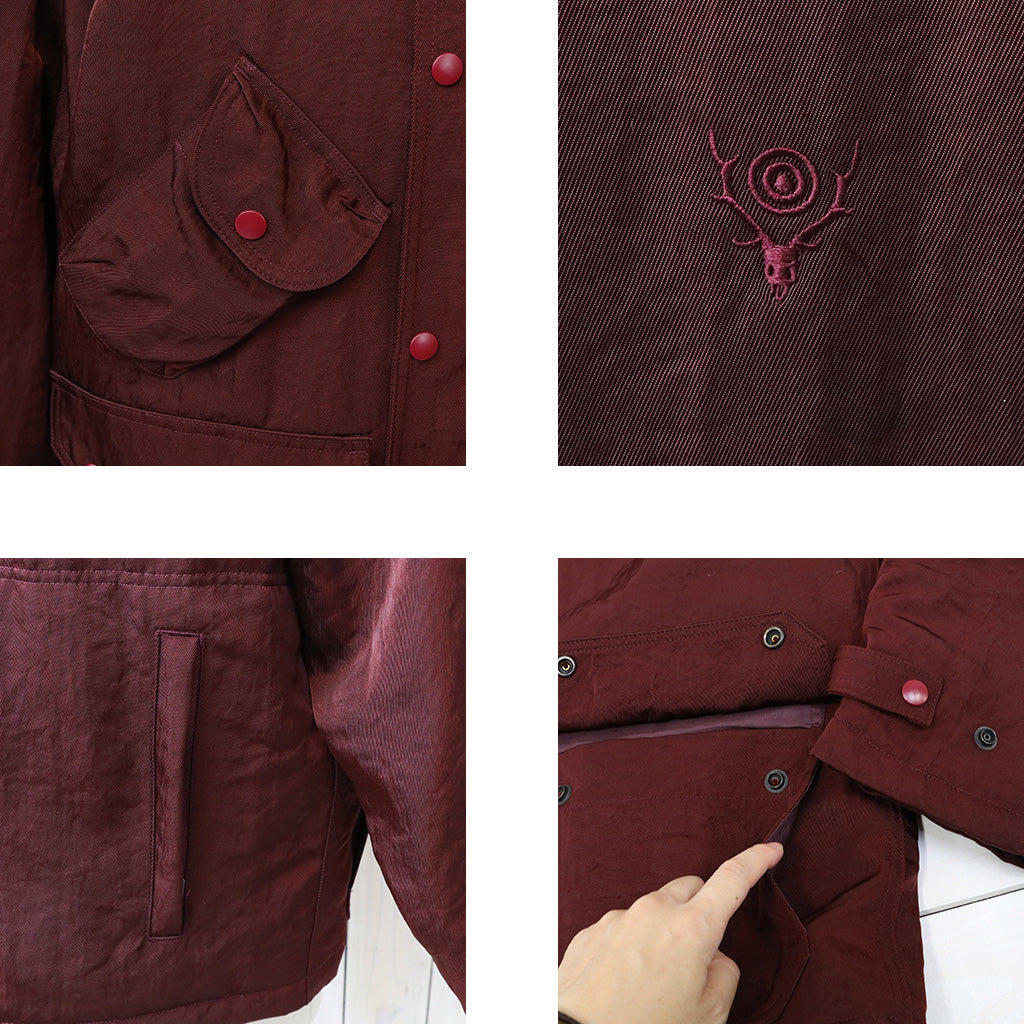SOUTH2 WEST8 : Carmel Jacket-Nylon Twill (Burgundy)