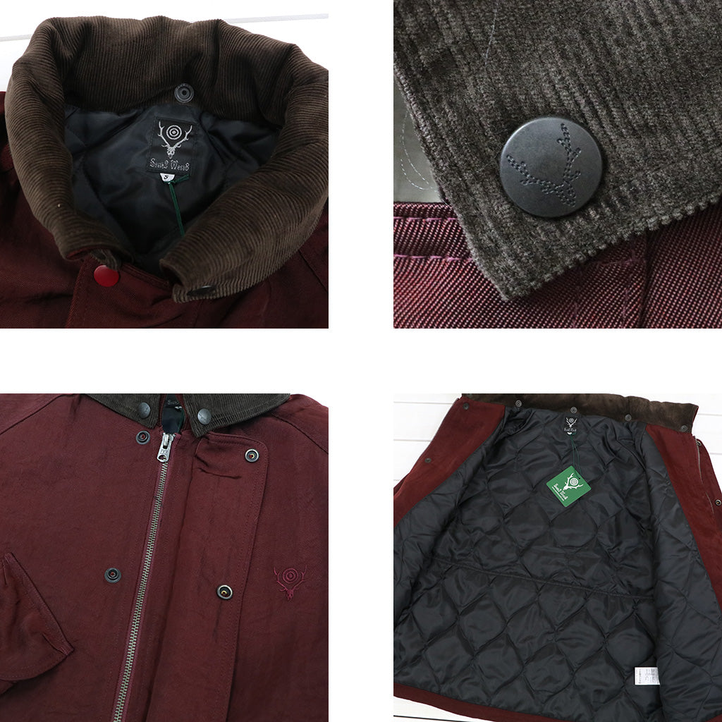 SOUTH2 WEST8 : Carmel Jacket-Nylon Twill (Burgundy) – Reggieshop
