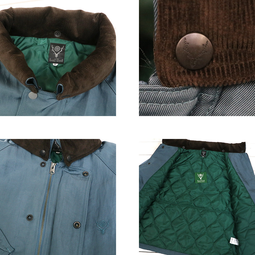 SOUTH2 WEST8 : Carmel Jacket-Nylon Twill (Blue)