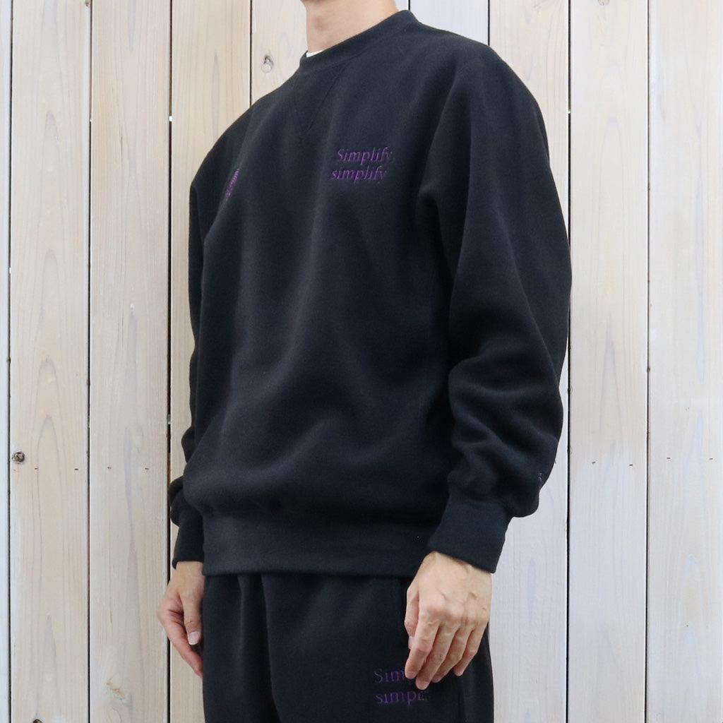 SOUTH2 WEST8 : Emb. Crew Neck Sweat Shirt-Poly Fleece (Black)