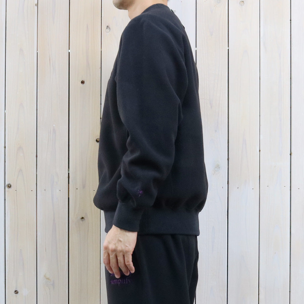 SOUTH2 WEST8 : Emb. Crew Neck Sweat Shirt-Poly Fleece (Black)