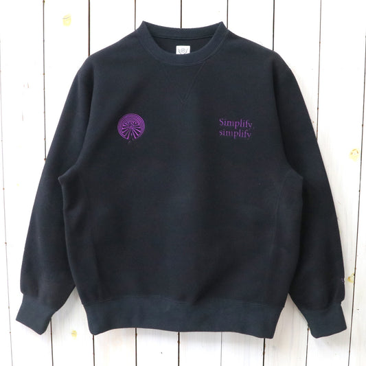 SOUTH2 WEST8 : Emb. Crew Neck Sweat Shirt-Poly Fleece (Black)