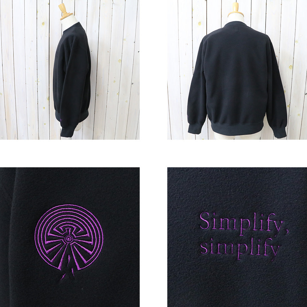 SOUTH2 WEST8 : Emb. Crew Neck Sweat Shirt-Poly Fleece (Black)