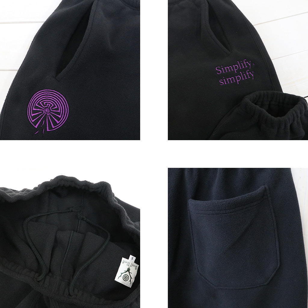 SOUTH2 WEST8 : Emb. String Sweat Pant-Poly Fleece (Black)
