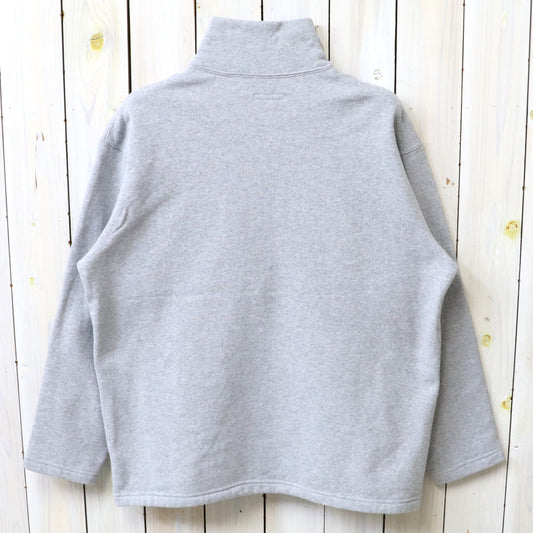 ENGINEERED GARMENTS : Zip Mock Neck-12oz Cotton Fleece (H.Grey)