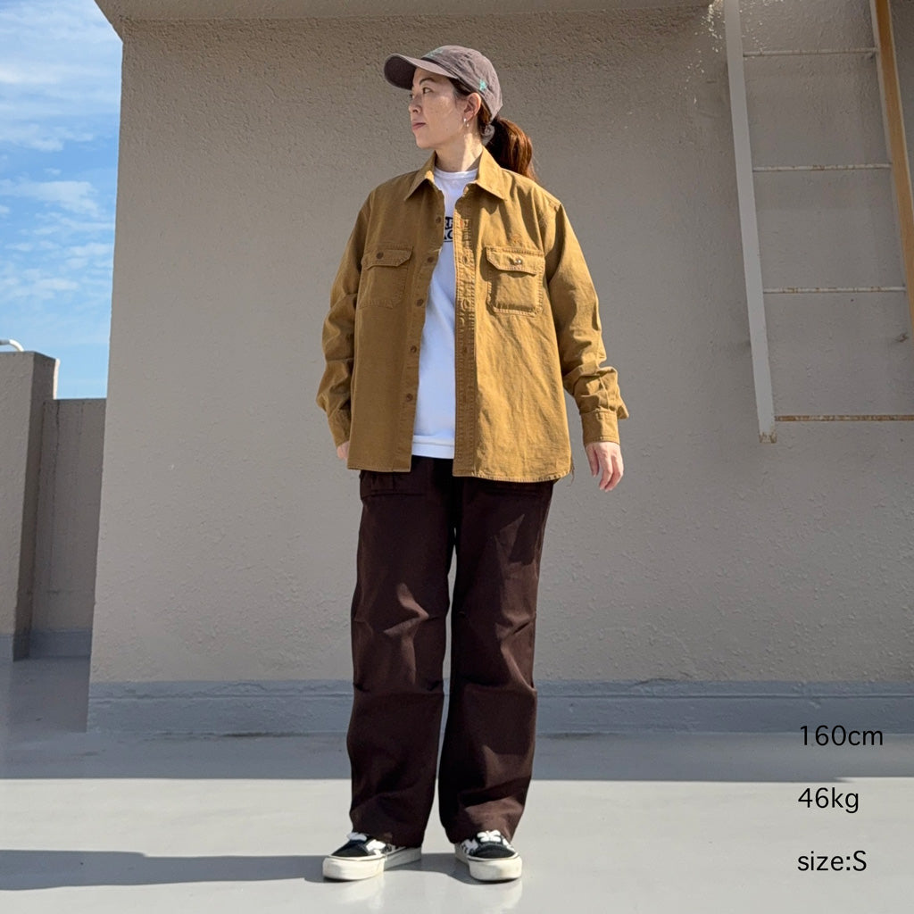 SOUTH2 WEST8 : Work Shirt-Cotton Twill
