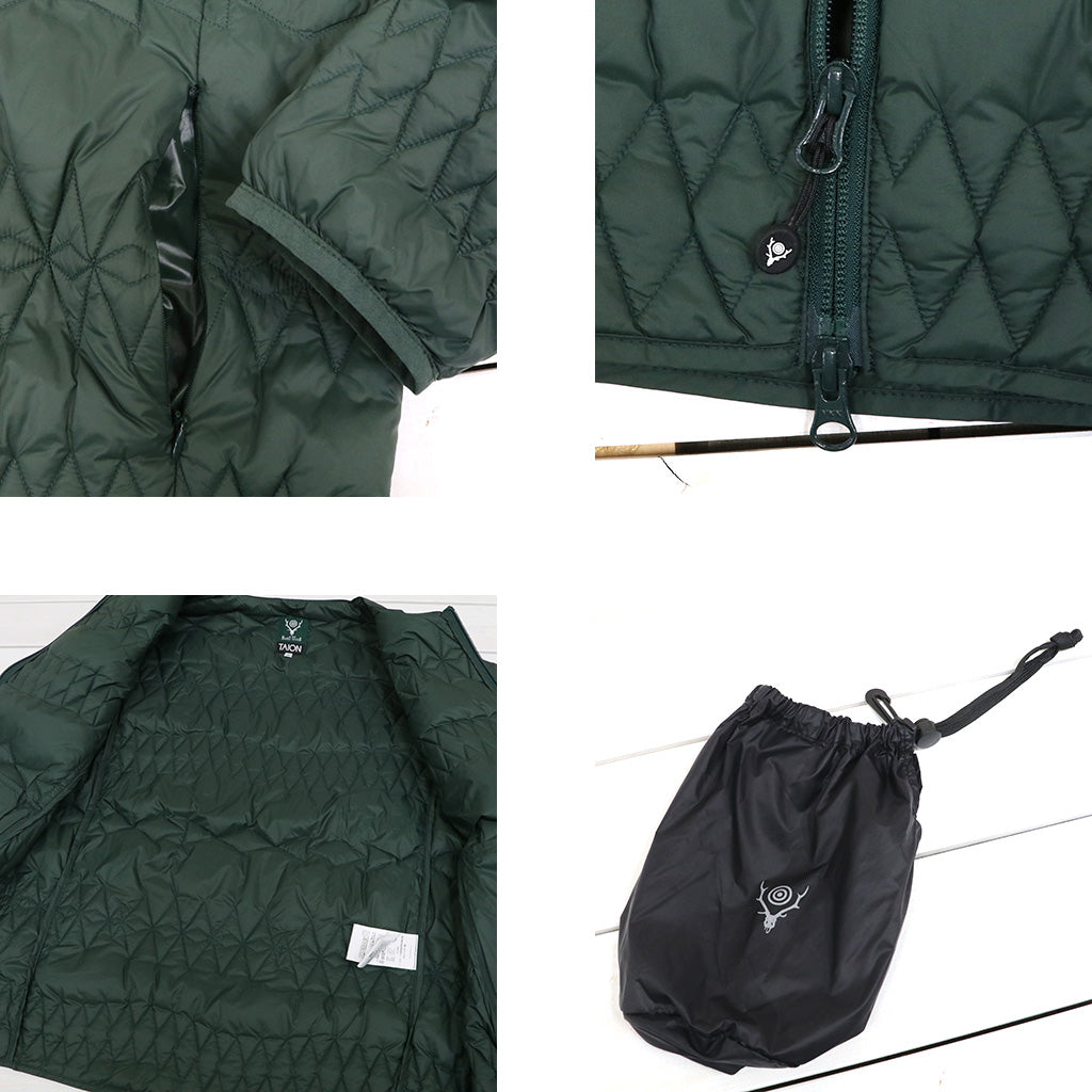 SOUTH2 WEST8xTAION : Inner Down Jacket (Green)