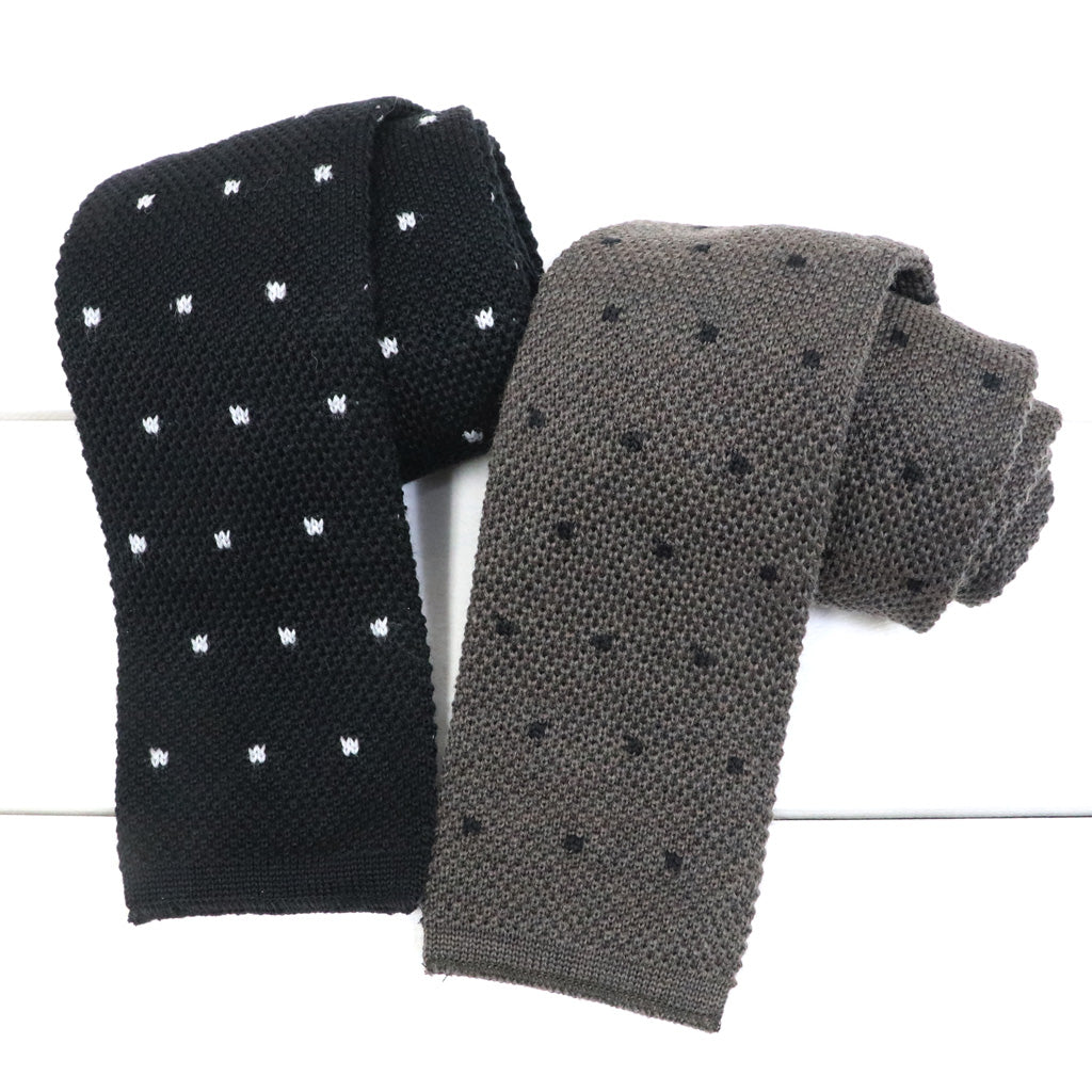 ENGINEERED GARMENTS : Knit Tie-Wool Polka Dot