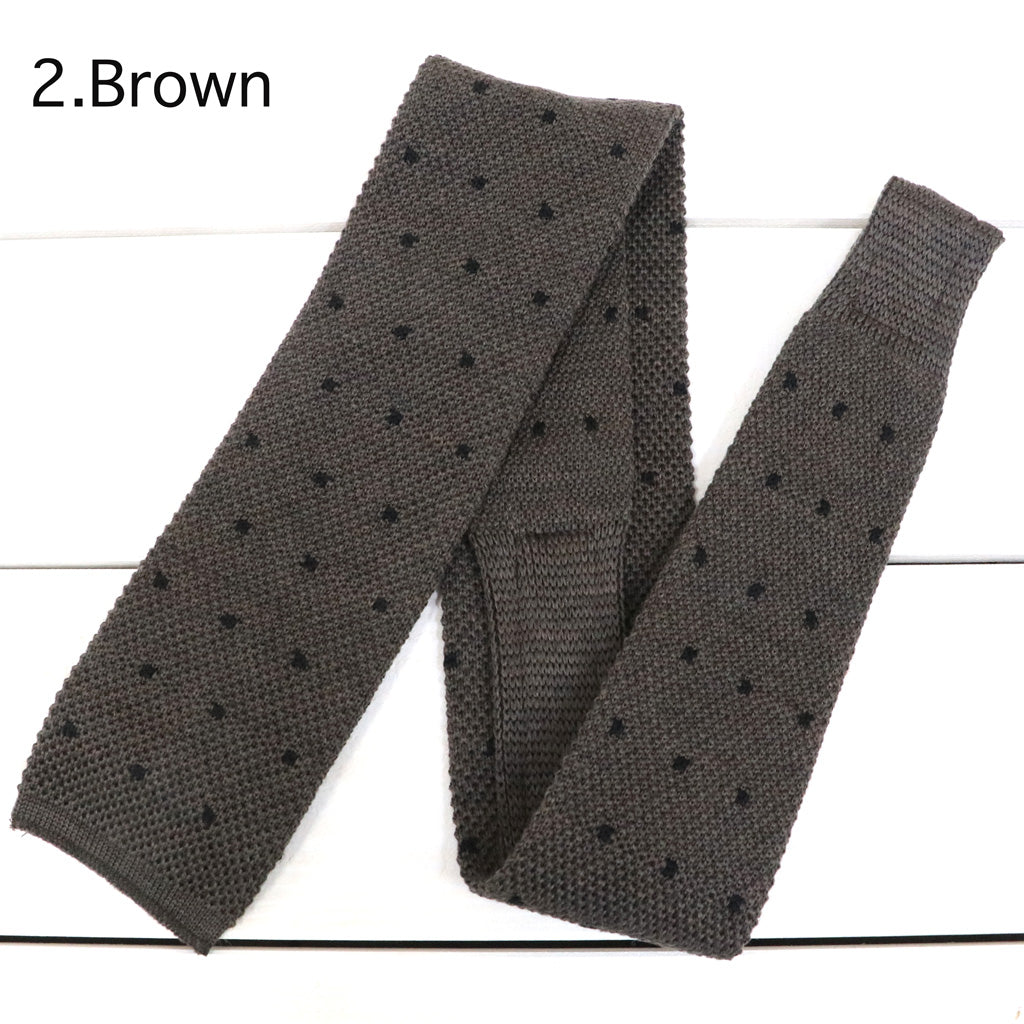 ENGINEERED GARMENTS : Knit Tie-Wool Polka Dot