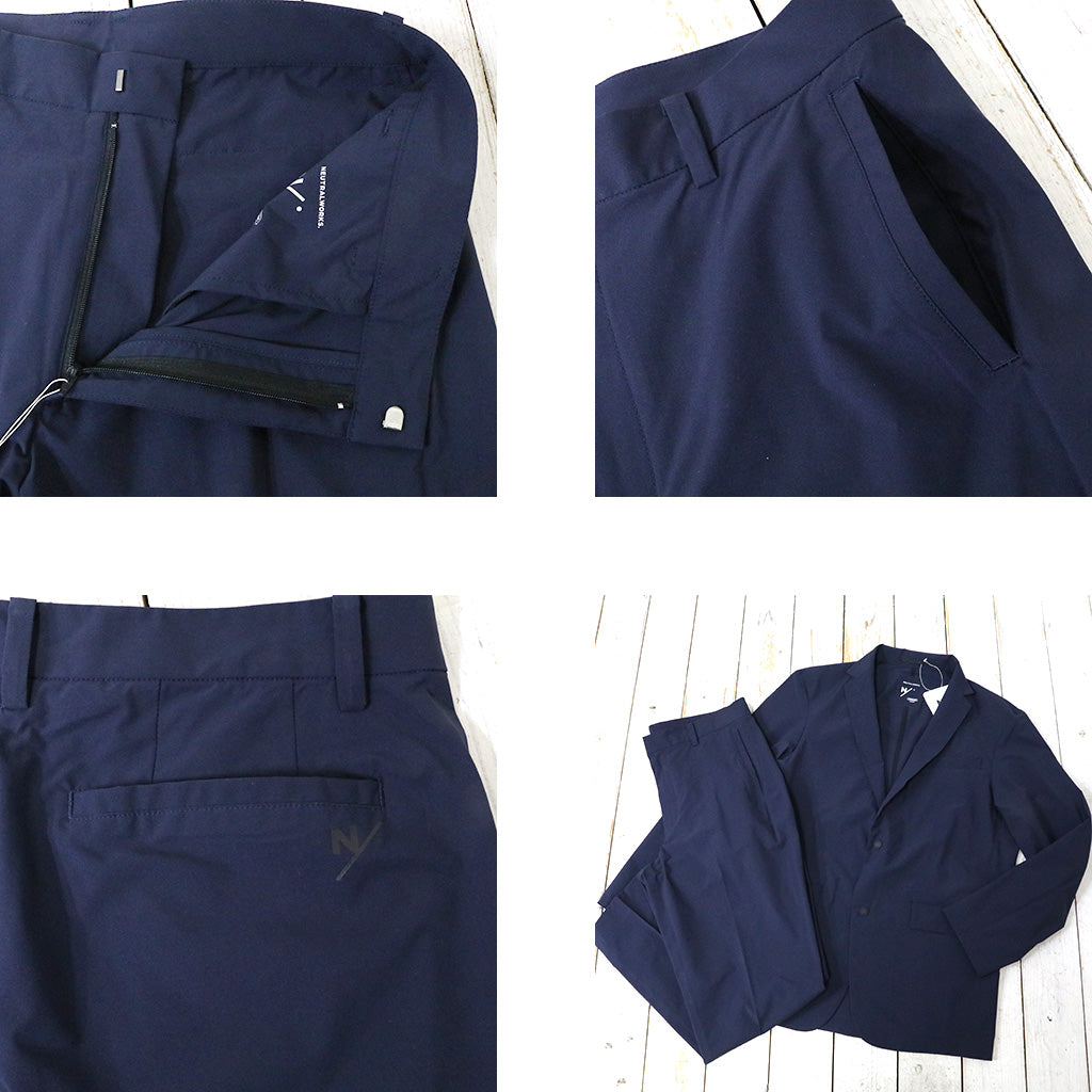 NEUTRALWORKS.『RABI/TAILORED SLACKS』(DARK NAVY)