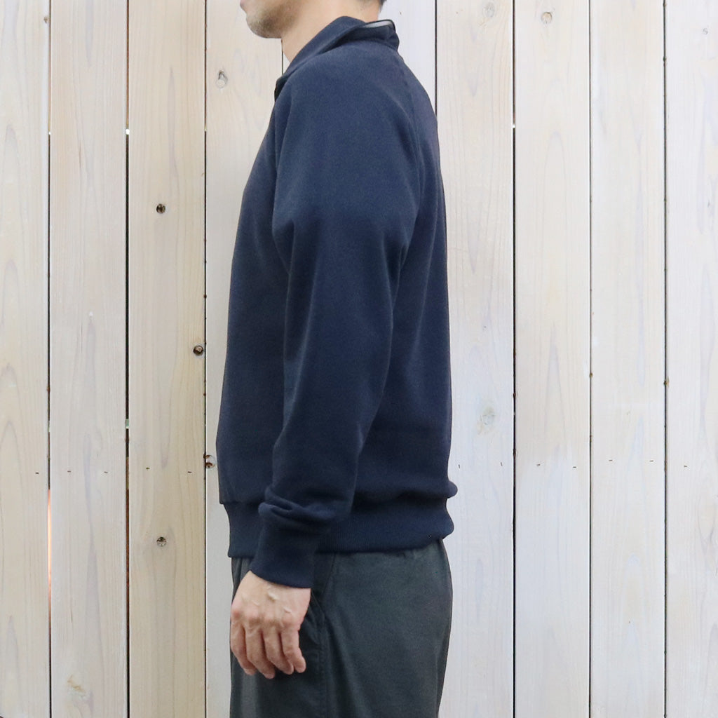 NEUTRALWORKS. : SWEAT HALF ZIP (DARK NAVY)