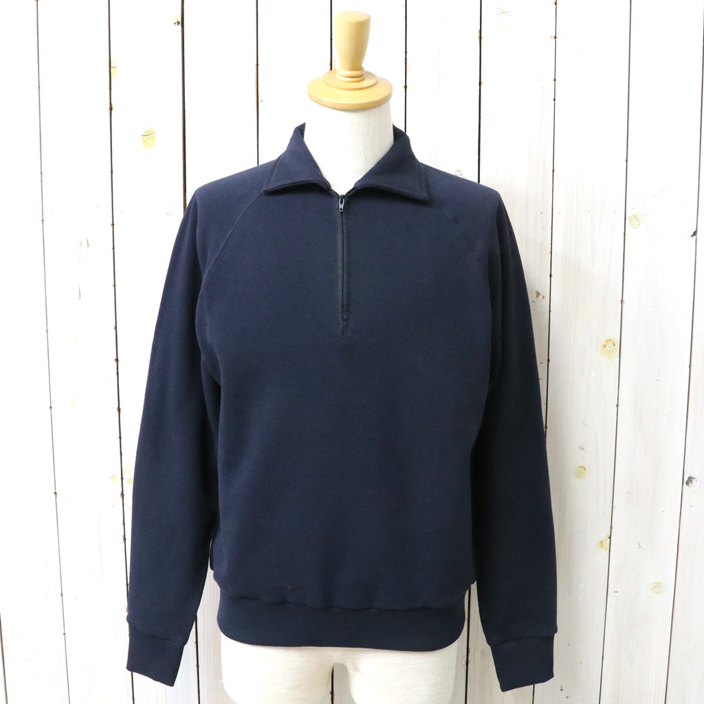 NEUTRALWORKS. : SWEAT HALF ZIP (DARK NAVY)
