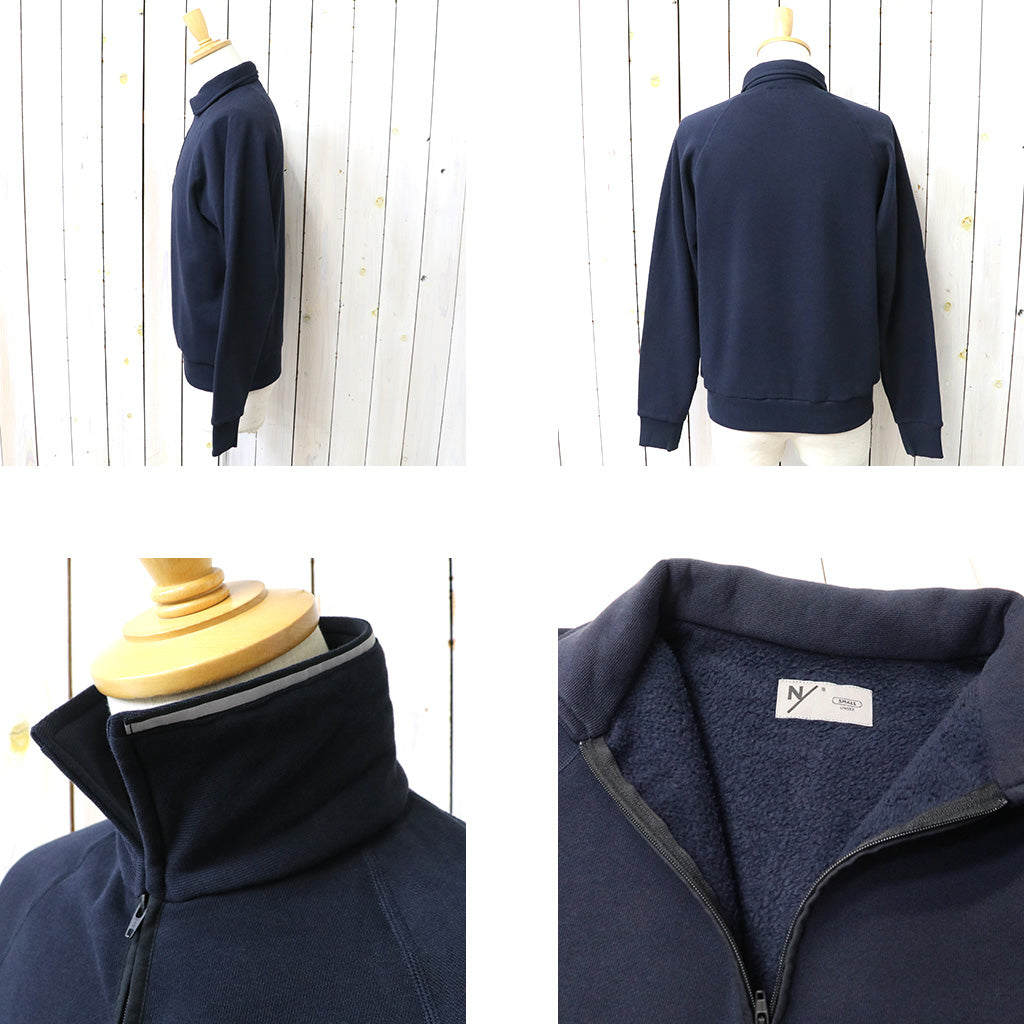 NEUTRALWORKS. : SWEAT HALF ZIP (DARK NAVY)