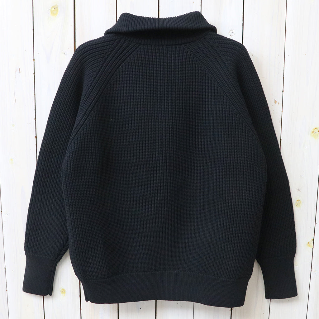 NEUTRALWORKS. : CALAMINTHA/LOW GAUGE HALF ZIP (BLACK)