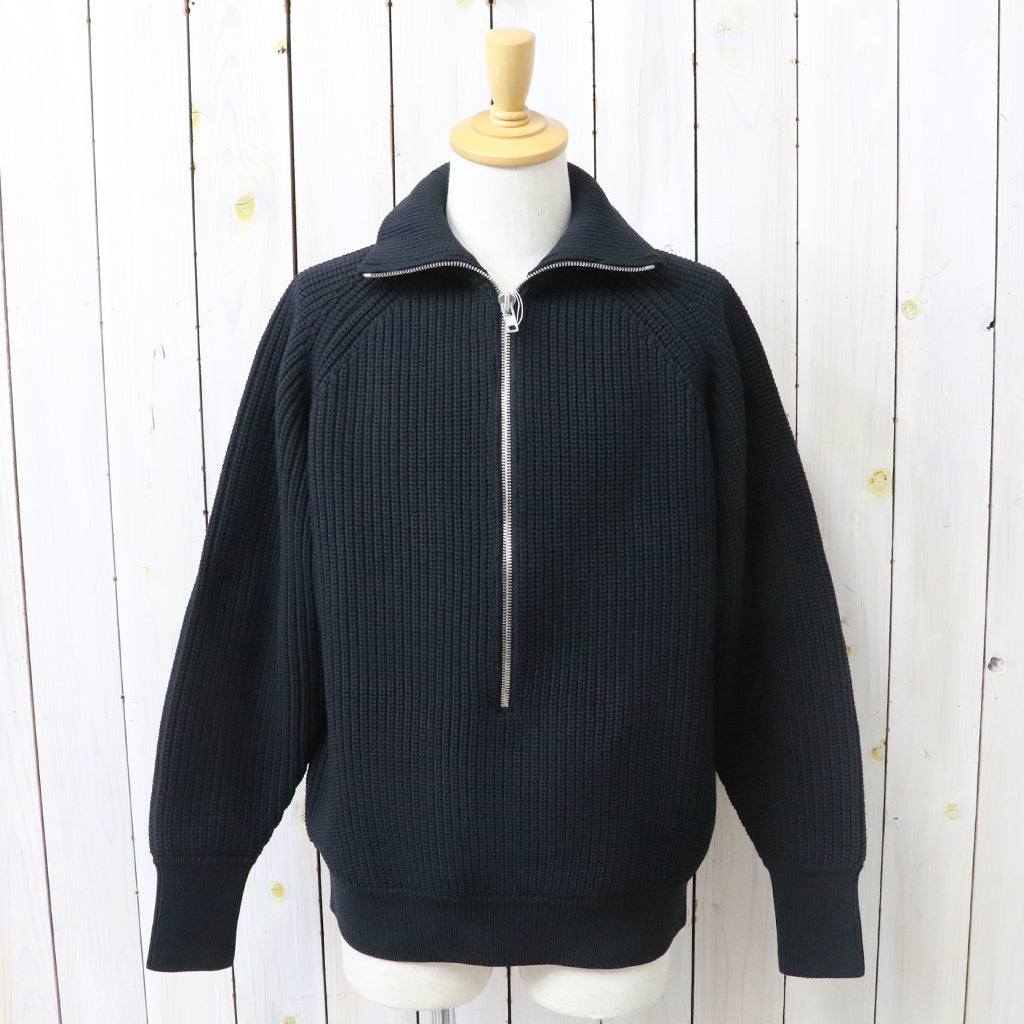 NEUTRALWORKS. : CALAMINTHA/LOW GAUGE HALF ZIP (BLACK)