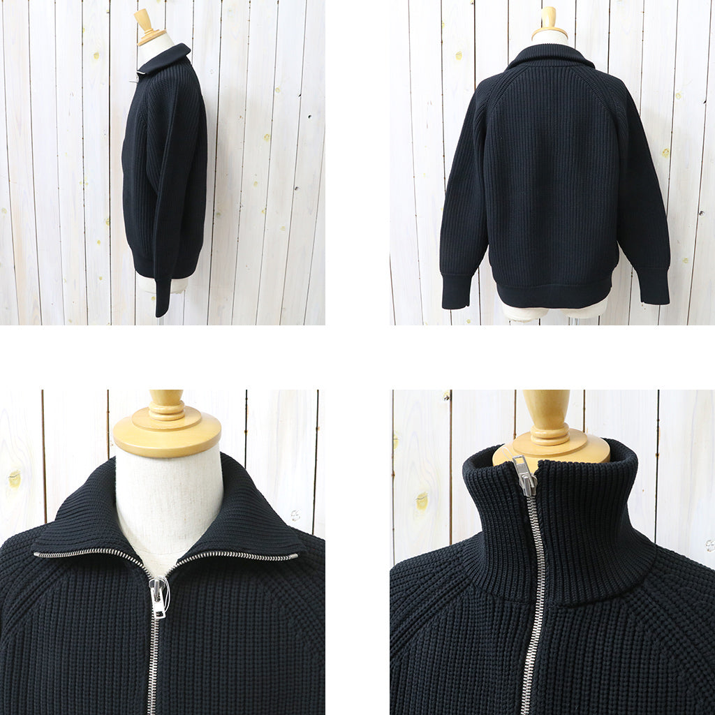 NEUTRALWORKS. : CALAMINTHA/LOW GAUGE HALF ZIP (BLACK)