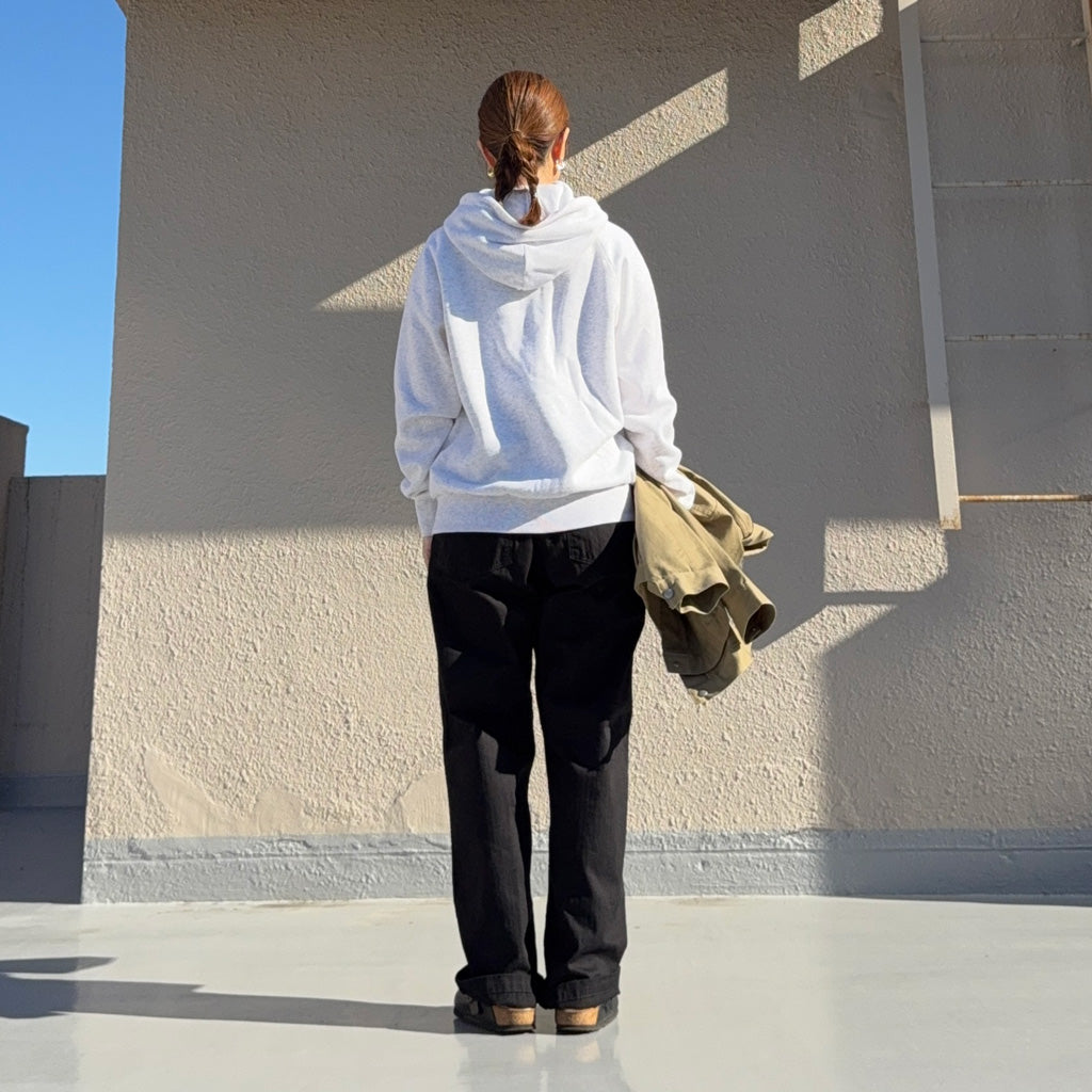 NEUTRALWORKS. : SWEAT ZIP HOODIE (WHITE HEATHER)