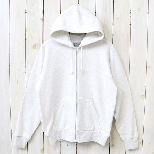 NEUTRALWORKS. : SWEAT ZIP HOODIE (WHITE HEATHER)