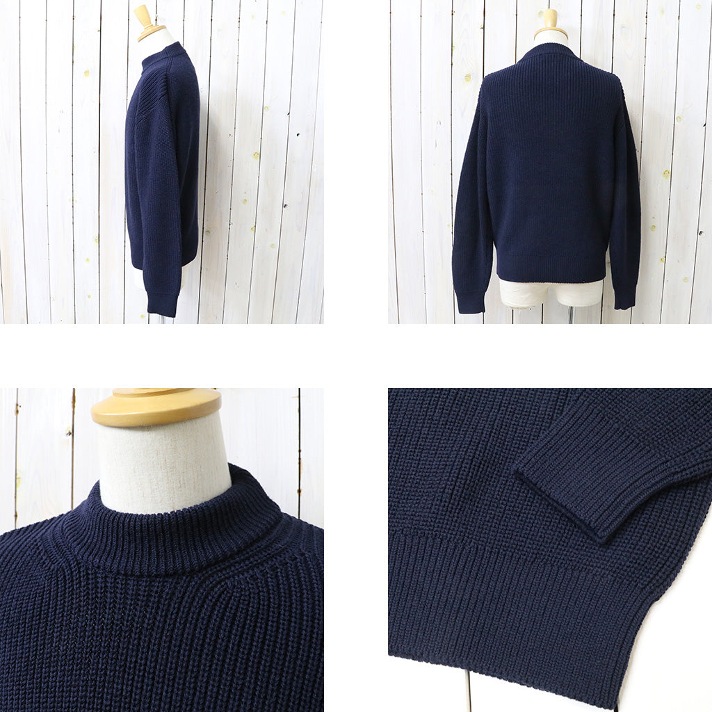 NEUTRALWORKS. : LOW GAUGE SWEATER (DARK NAVY)