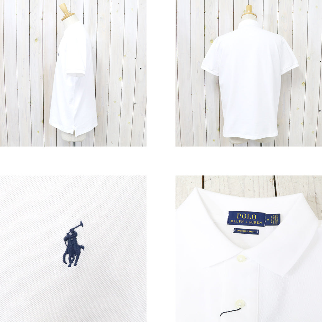 POLO RALPH LAUREN『カスタム スリム フィット ポロシャツ』(WHITE)