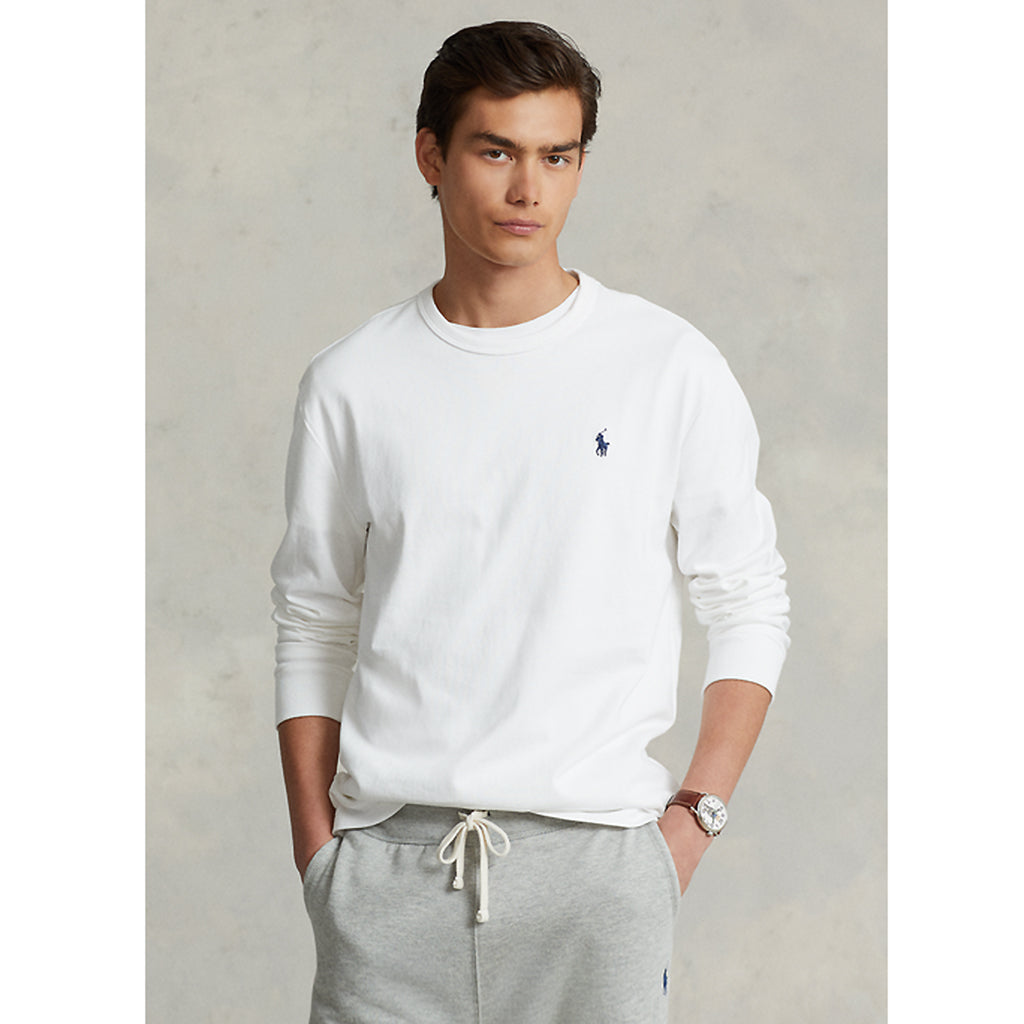 POLO RALPH LAUREN『クラシックフィット ヘビーウェイト ロングスリーブTシャツ』(WHITE)