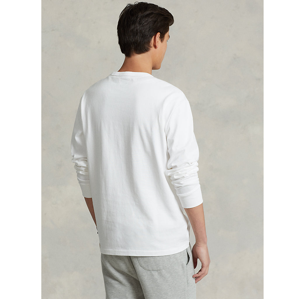 POLO RALPH LAUREN『クラシックフィット ヘビーウェイト ロングスリーブTシャツ』(WHITE)
