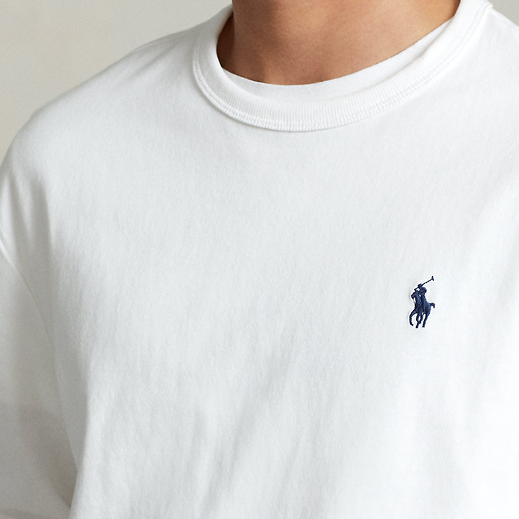 POLO RALPH LAUREN『クラシックフィット ヘビーウェイト ロングスリーブTシャツ』(WHITE)