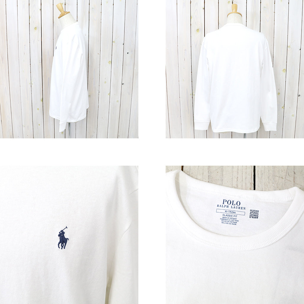 POLO RALPH LAUREN『クラシックフィット ヘビーウェイト ロングスリーブTシャツ』(WHITE)