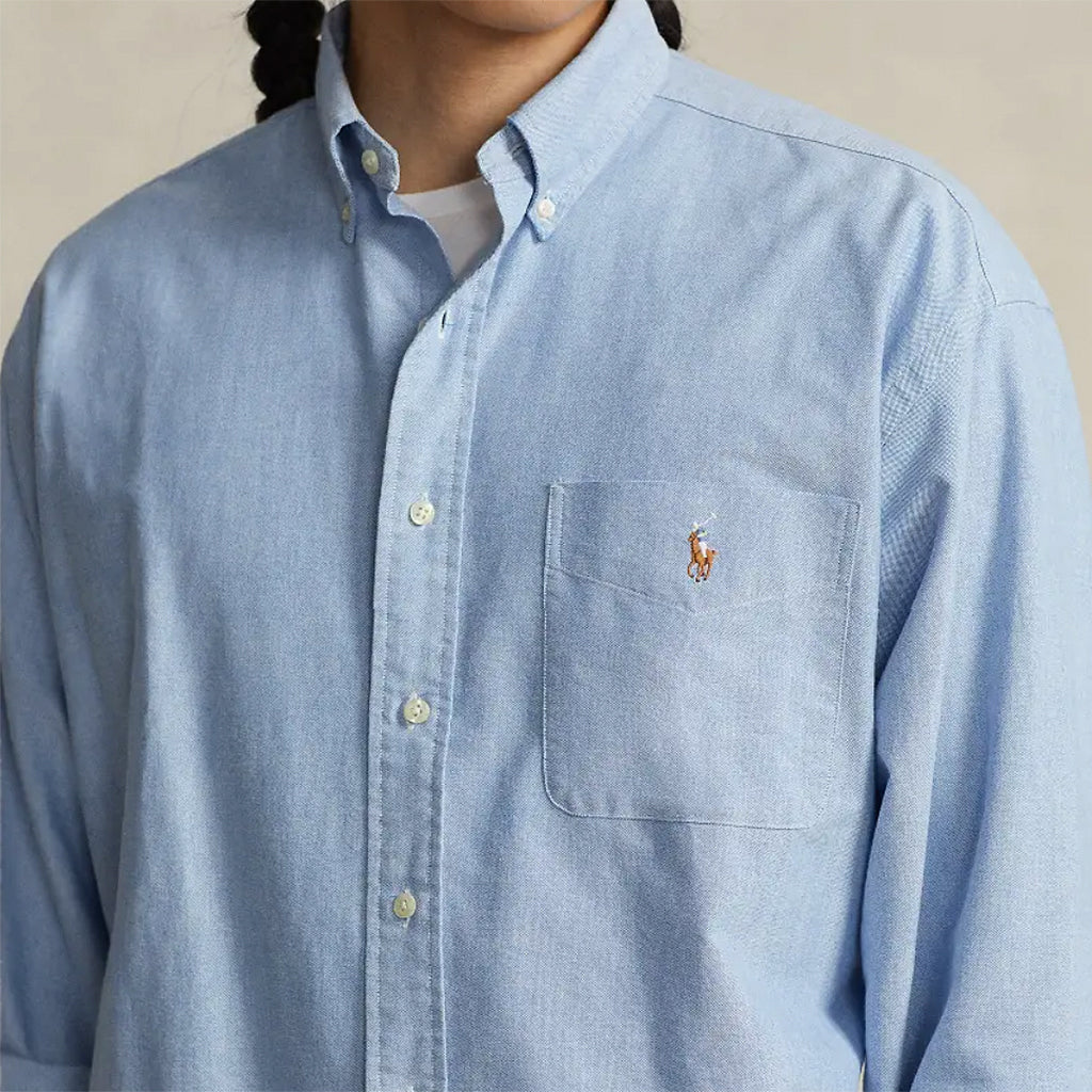 POLO RALPH LAUREN『ビッグフィット オックスフォードシャツ』(BLUE)