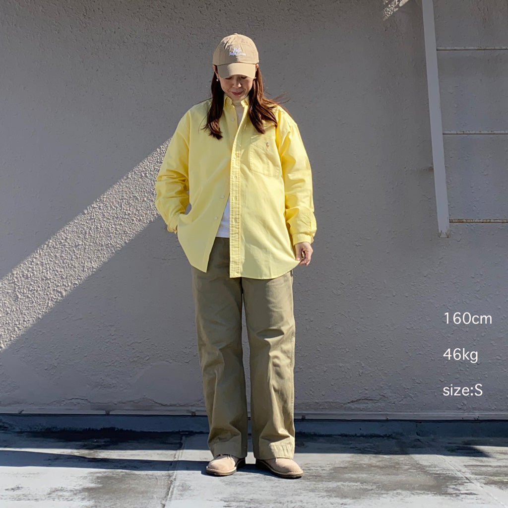 POLO RALPH LAUREN『ビッグフィット オックスフォードシャツ』(YELLOW