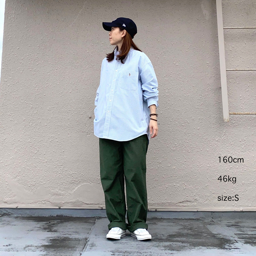 POLO RALPH LAUREN『ビッグフィット オックスフォードシャツ』(BLUE/WHITE)