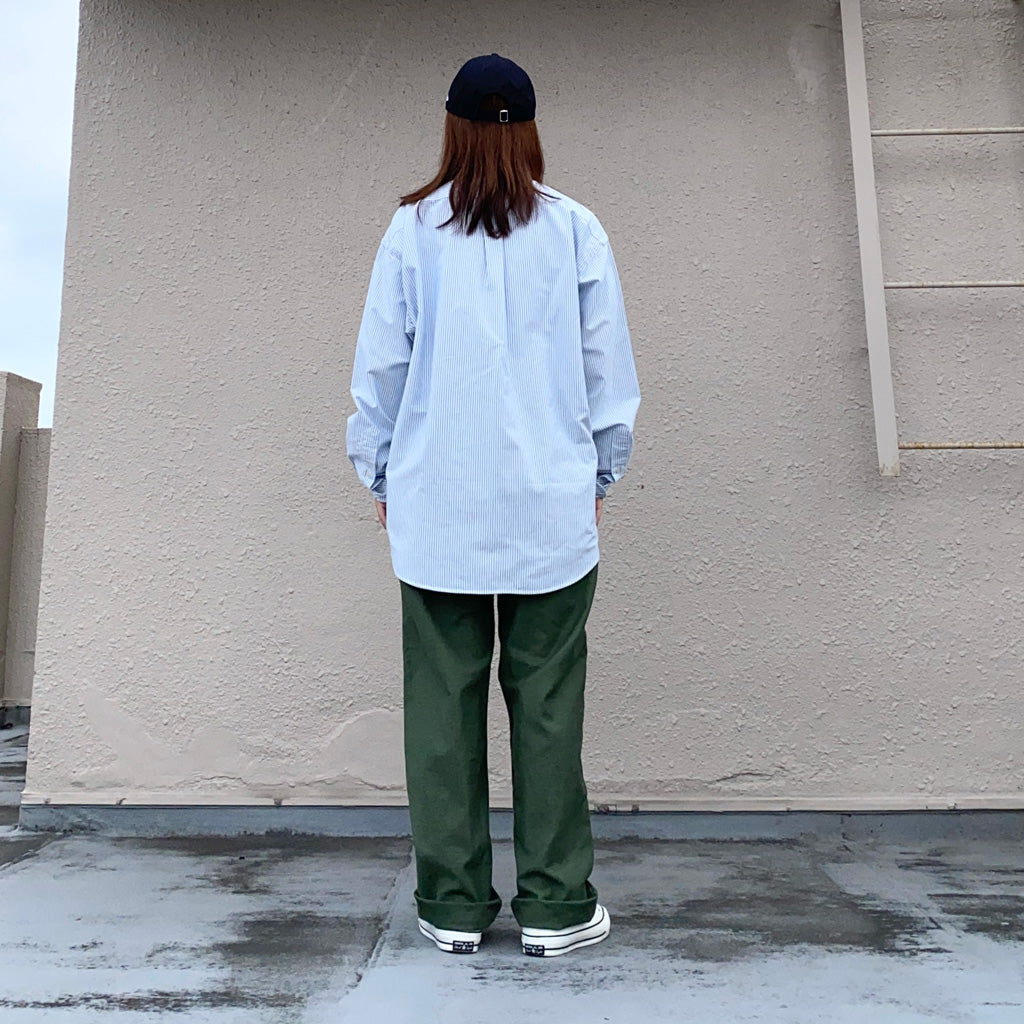 POLO RALPH LAUREN『ビッグフィット オックスフォードシャツ』(BLUE/WHITE)