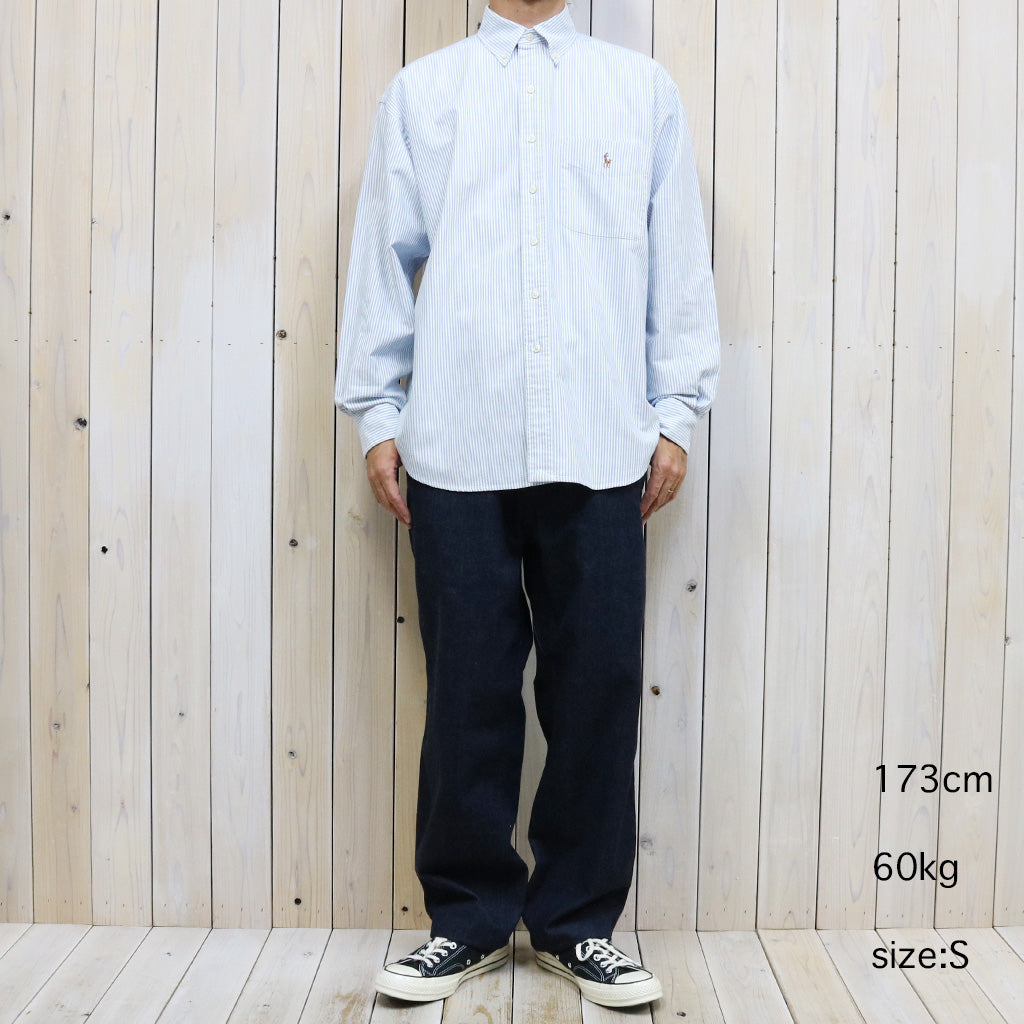 POLO RALPH LAUREN『ビッグフィット オックスフォードシャツ』(BLUE/WHITE)