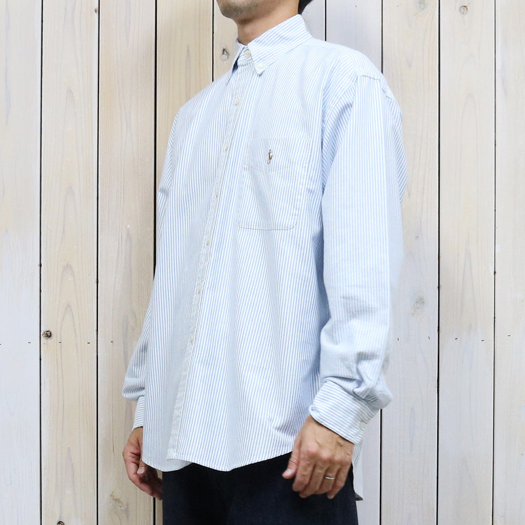 POLO RALPH LAUREN『ビッグフィット オックスフォードシャツ』(BLUE/WHITE)