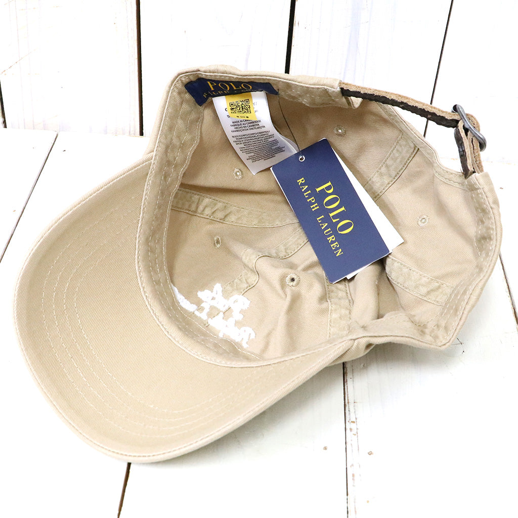POLO RALPH LAUREN『エンブロイダリー ツイル ボール キャップ』(BEIGE)
