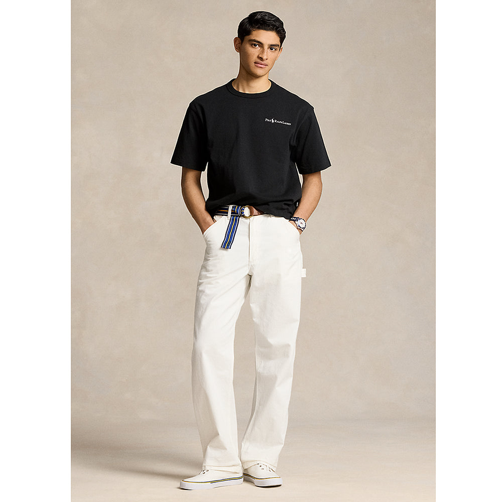 POLO RALPH LAUREN『リラックスド フィット ロゴ ジャージー Tシャツ』(BLACK)